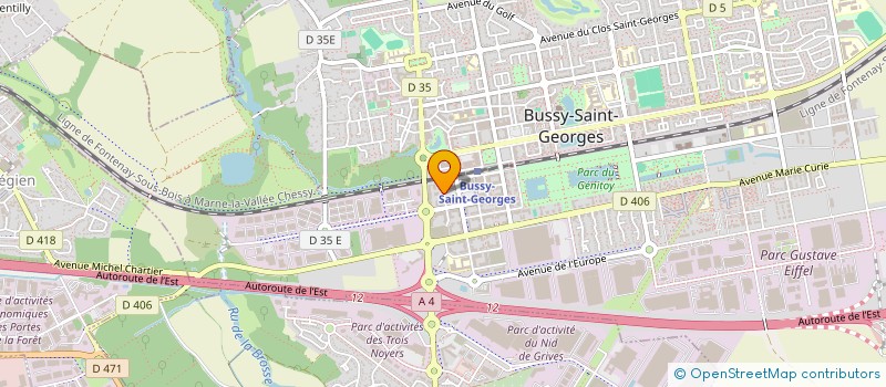 localisation de l'entreprise MADAME JULIE MALANGA MOSEKA  BUSSY-SAINT-GEORGES