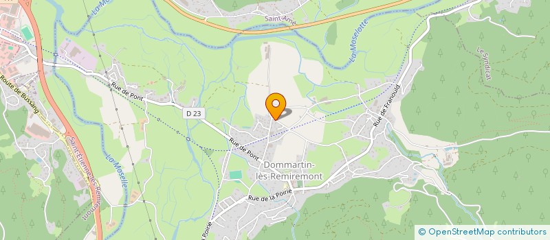 localisation de l'entreprise MADAME JULIE MALHERBE  DOMMARTIN-LES-REMIREMONT