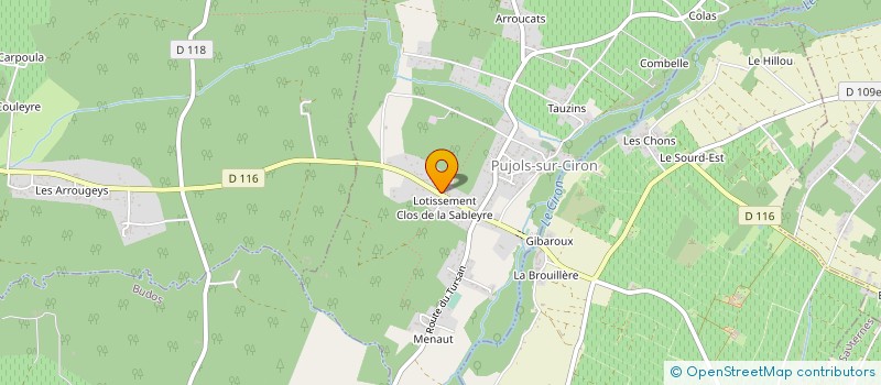 localisation de l'entreprise MADAME JULIE MANARANCHE  PUJOLS-SUR-CIRON