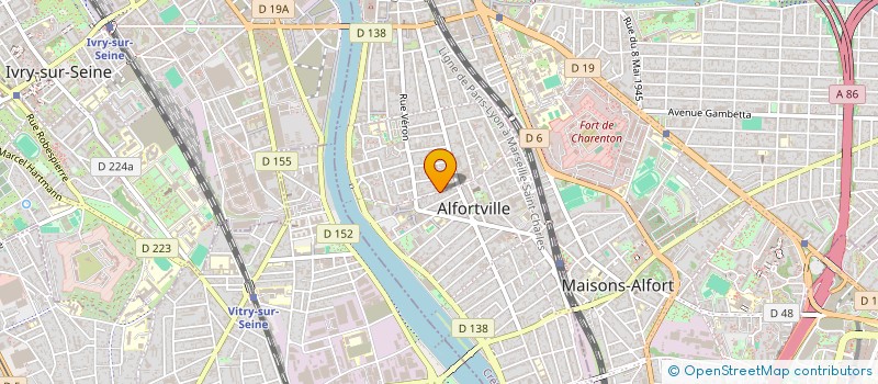 localisation de l'entreprise MADAME JULIE MANZOLI à ALFORTVILLE