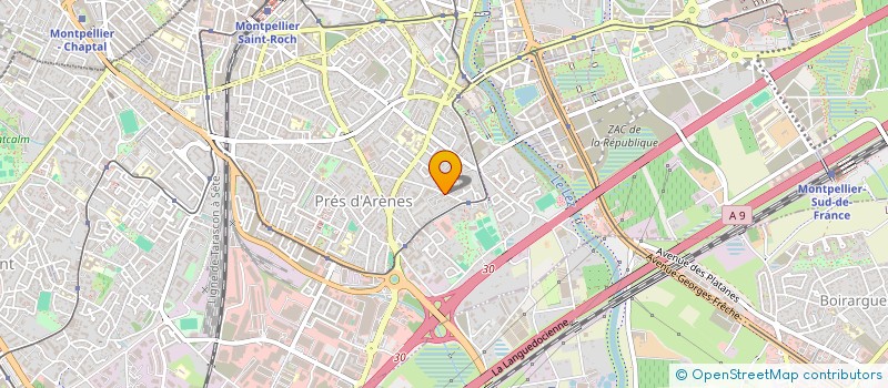 localisation de l'entreprise MADAME JULIE MARCHAND à MONTPELLIER
