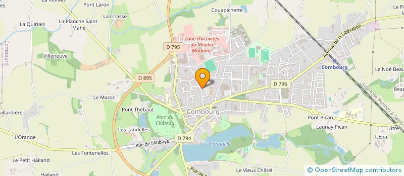 localisation de l'entreprise MADAME JULIE MARCHAUT à COMBOURG
