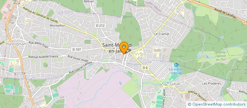 localisation de l'entreprise MADAME JULIE MARIAGE  SAINT-MEDARD-EN-JALLES