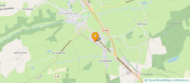 localisation de l'entreprise MADAME JULIE MARIN  LA CHAPELAUDE