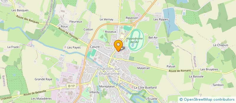 localisation de l'entreprise MADAME JULIE MARIN  CHATILLON-SUR-CHALARONNE