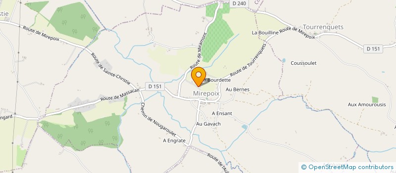 localisation de l'entreprise MADAME JULIE MARIUZ à MIREPOIX