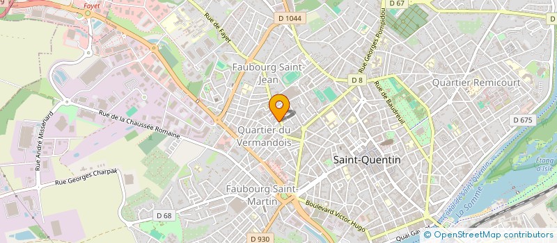localisation de l'entreprise MADAME JULIE MARQUANT à SAINT-QUENTIN