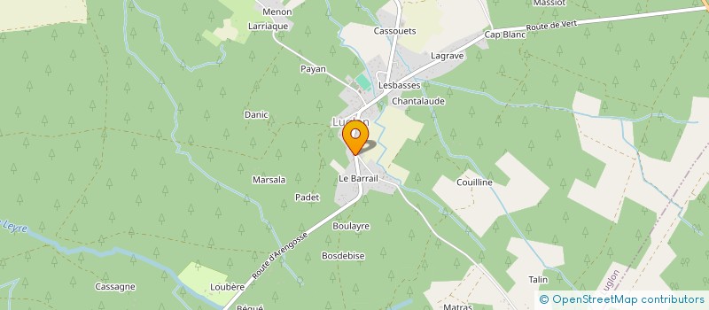 localisation de l'entreprise MADAME JULIE MARQUET  LUGLON