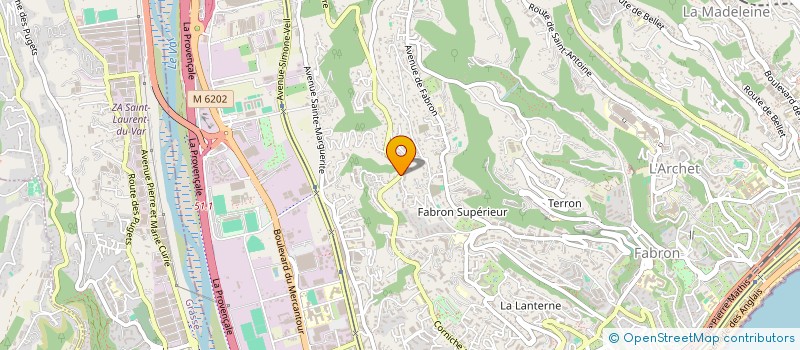 localisation de l'entreprise MADAME JULIE MARRA  LA GAUDE