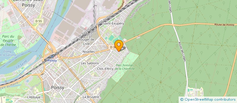 localisation de l'entreprise MADAME JULIE MARTIN  POISSY