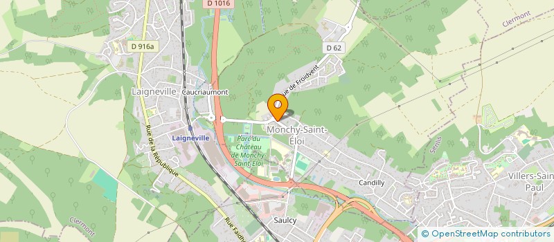 localisation de l'entreprise MADAME JULIE MARTIN  MONCHY-SAINT-ELOI