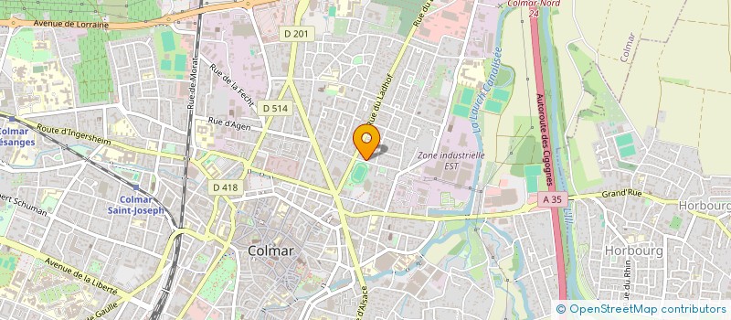 localisation de l'entreprise MADAME JULIE MARTIN  COLMAR