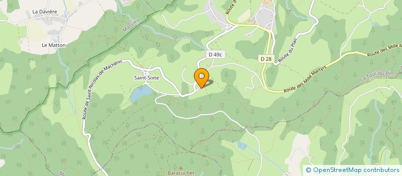 localisation de l'entreprise MADAME JULIE MARTIN  MERLAS