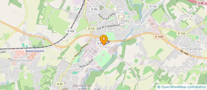 localisation de l'entreprise MADAME JULIE MARTINE DEMANGEON  RIVES