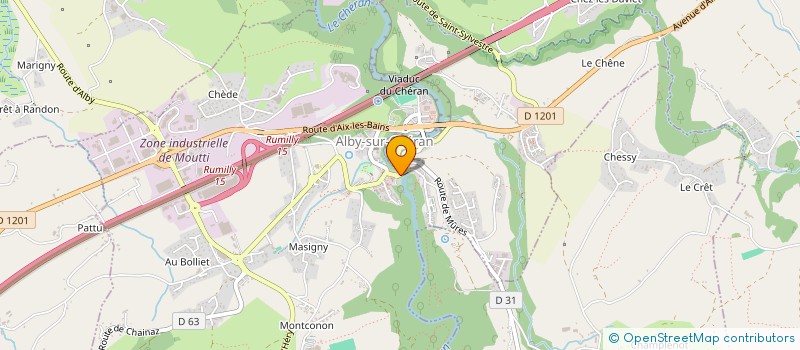 localisation de l'entreprise MADAME JULIE MARTINELLI  RUMILLY