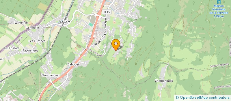 localisation de l'entreprise MADAME JULIE MARTINEZ  SAINT-CERGUES