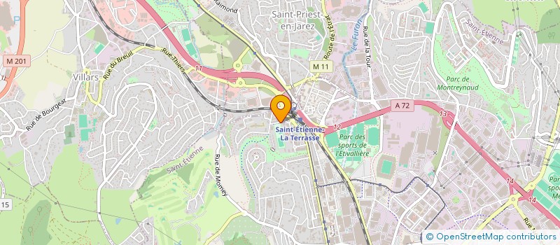 localisation de l'entreprise MADAME JULIE MASSARD  SAINT-ETIENNE