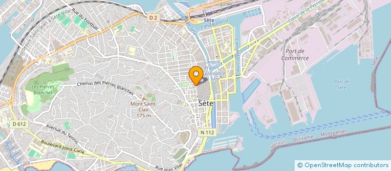 localisation de l'entreprise MADAME JULIE MASSIN  SETE