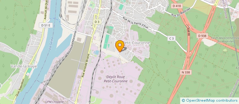 localisation de l'entreprise MADAME JULIE MASSON  PETIT-COURONNE