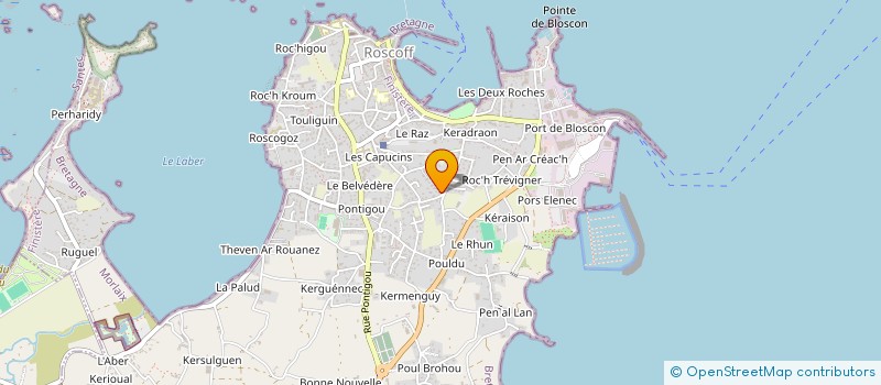 localisation de l'entreprise MADAME JULIE MASSON  ROSCOFF