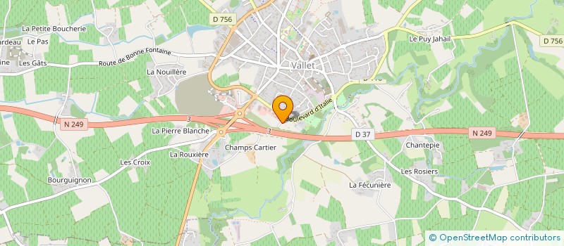 localisation de l'entreprise MADAME JULIE MAT  VALLET