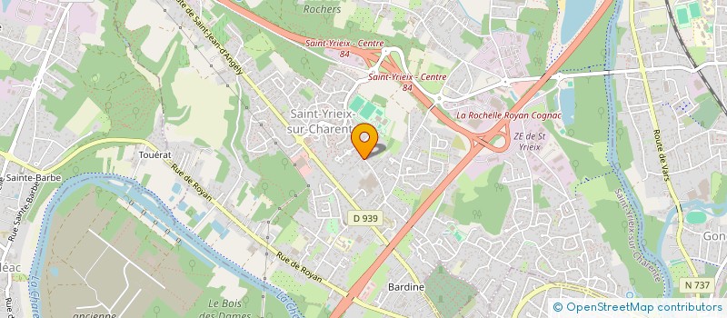 localisation de l'entreprise MADAME JULIE MATVIEIEVA  SAINT-YRIEIX-SUR-CHARENTE