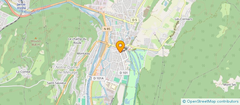 localisation de l'entreprise MADAME JULIE MAUBOUSSIN  VIZILLE