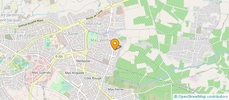 localisation de l'entreprise MADAME JULIE MAURAND  PERPIGNAN