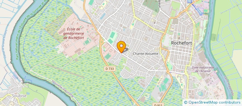 localisation de l'entreprise MADAME JULIE MAURIN  ROCHEFORT