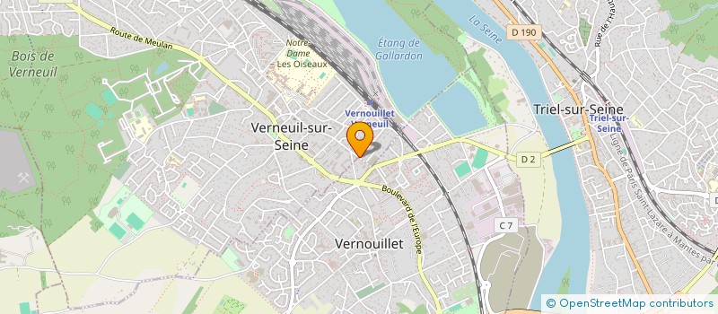 localisation de l'entreprise MADAME JULIE MAYER à VERNEUIL-SUR-SEINE