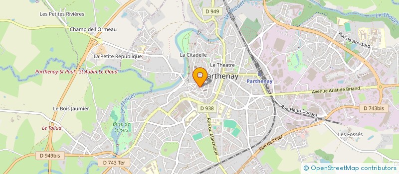 localisation de l'entreprise MADAME JULIE MAZE  PARTHENAY