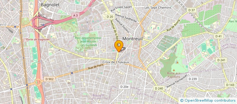 localisation de l'entreprise MADAME JULIE MENDEZ à MONTREUIL