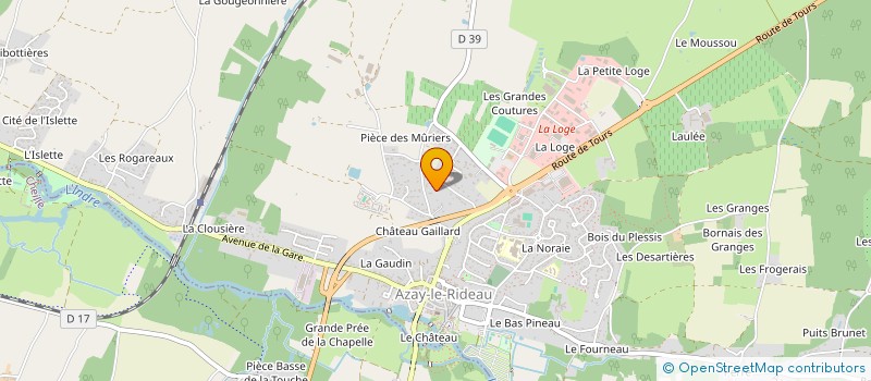 localisation de l'entreprise MADAME JULIE MERCERON  AZAY-LE-RIDEAU