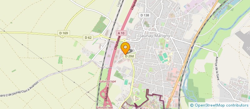 localisation de l'entreprise MADAME JULIE MERY  JAUNAY-MARIGNY