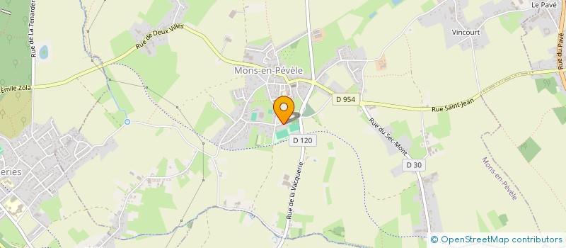 localisation de l'entreprise MADAME JULIE MESLET  MONS-EN-PEVELE