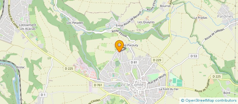 localisation de l'entreprise MADAME JULIE MEUNIER  VIC-LE-COMTE