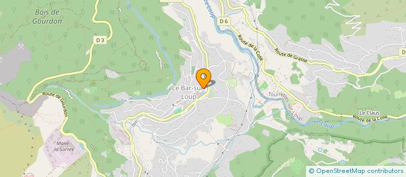localisation de l'entreprise MADAME JULIE MICHEL  LE BAR-SUR-LOUP
