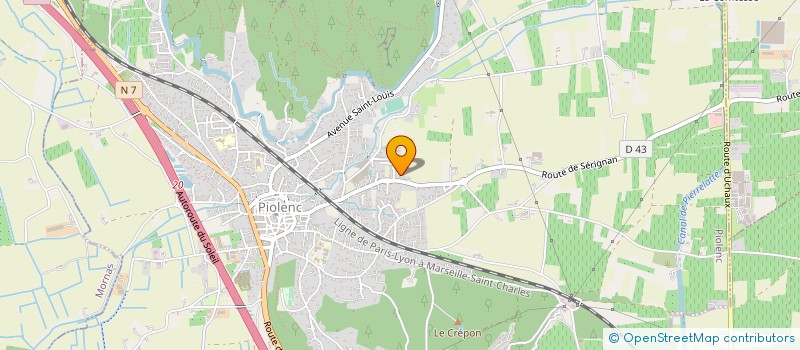 localisation de l'entreprise MADAME JULIE MICLO  PIOLENC