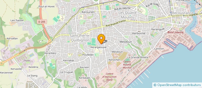 localisation de l'entreprise MADAME JULIE MILIN à BREST