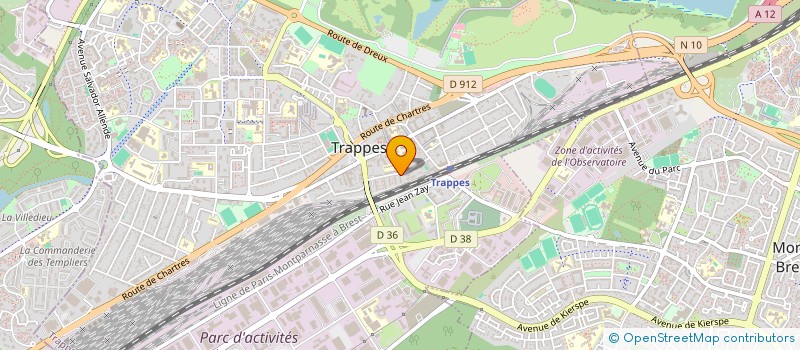 localisation de l'entreprise MADAME JULIE MILLE  TRAPPES