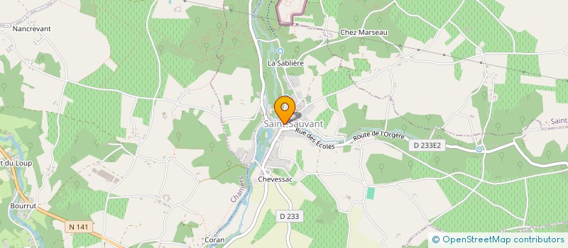 localisation de l'entreprise MADAME JULIE MINARD  SAINT-SAUVANT