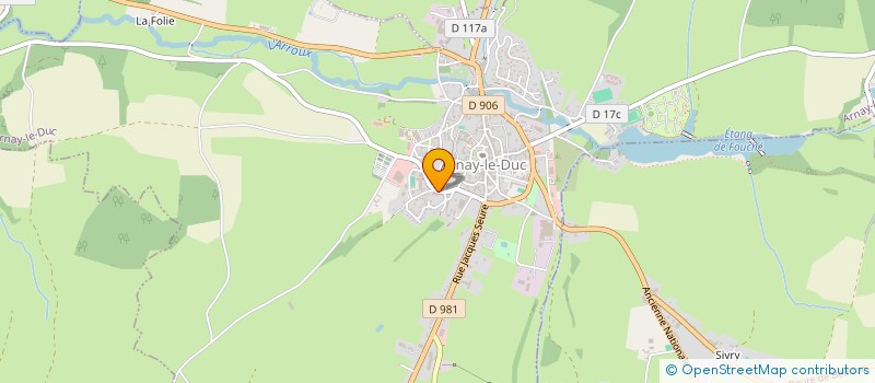 localisation de l'entreprise MADAME JULIE MOLARD  ARNAY-LE-DUC