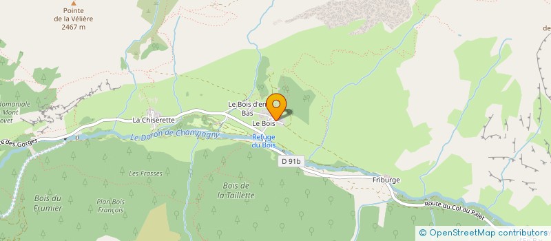 localisation de l'entreprise MADAME JULIE MONNET  CHAMPAGNY-EN-VANOISE