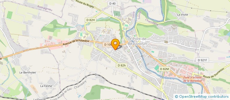 localisation de l'entreprise MADAME JULIE MONNET  VOIRON