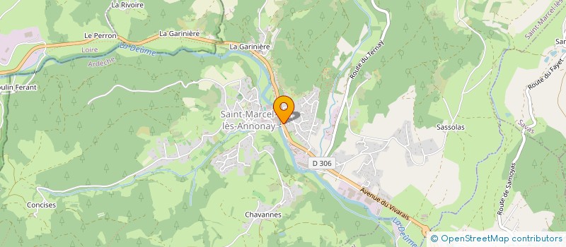localisation de l'entreprise MADAME JULIE MONOT à SAINT-MARCEL-LES-ANNONAY