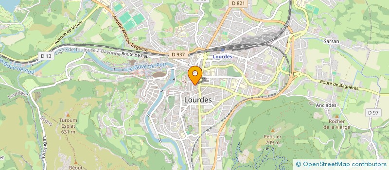 localisation de l'entreprise MADAME JULIE MONTANE  LOURDES