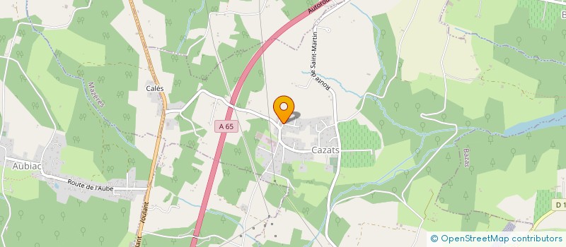 localisation de l'entreprise MADAME JULIE MONTEIL  CAZATS