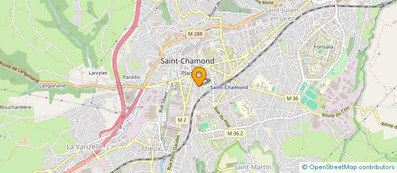 localisation de l'entreprise MADAME JULIE MONTEL à SAINT-CHAMOND