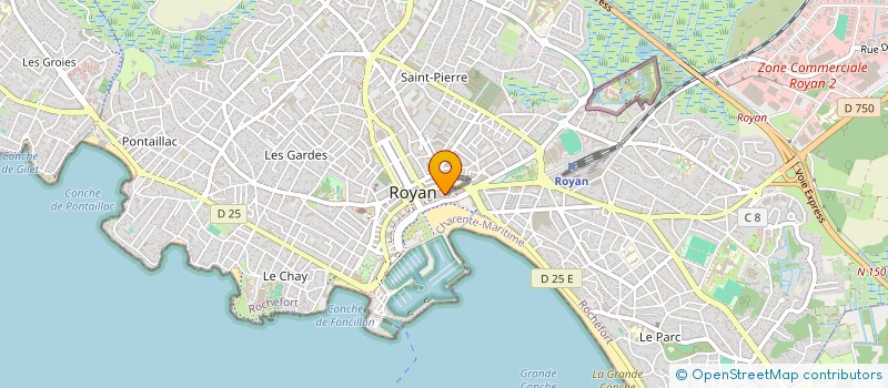 localisation de l'entreprise MADAME JULIE MOREAUD  ROYAN