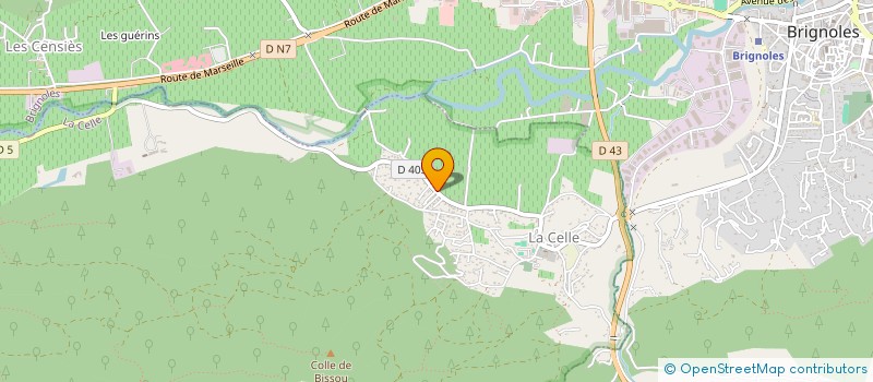 localisation de l'entreprise MADAME JULIE MORELLINI  LA CELLE